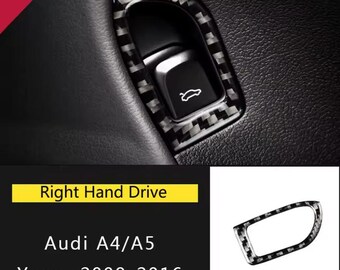 Special made  Carbon Fiber Window Trim Cover for A4 A5 2009-2016 Door Panel Strip Protective Sticker Interior Upgrade -  Type 31 RHD
