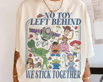 Toy Story No Toy Left Behind Shirt, Disney Pixar Friends Tee, Woody Buzz Jessie Rex Shirt, Disney Family Vacation Tee,Autism Acceptance Tee