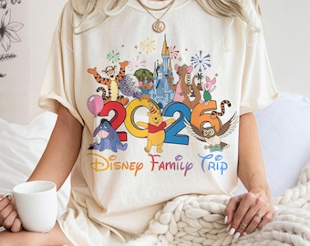 Disney Family Trip 2026 Shirt, Winnie The Pooh Family Vacation Tee, Magic Kingdom Trip Shirt, Matching Family Disney Tee, Disney Vacation