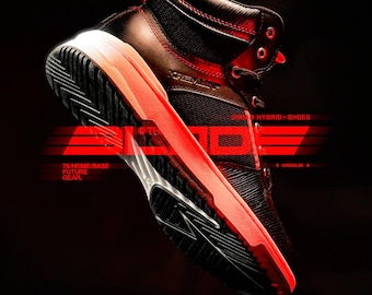 D-E\\41 Zapatillas deportivas unisex de caña alta, ligeras y transpirables, estilo streetwear urbano - Blade