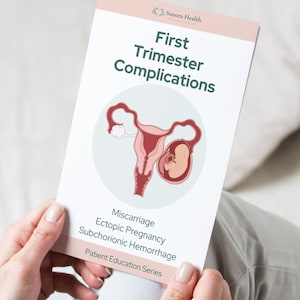 First Trimester Complications | Miscarriage, Ectopic, & Bleeding in Pregnancy | Patient Education | Digital Download | Printable