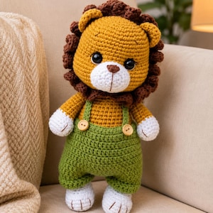 Amigurumi Lion Crochet Pattern PDF | Baby Animal | Cute Small Plush Toy | Beginner Friendly | Gift Idea