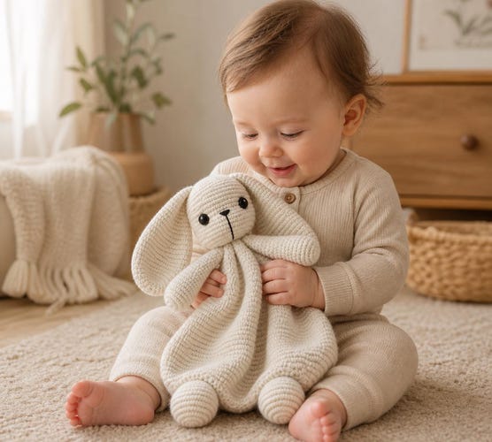 Crochet Bunny Pattern — Amigurumi Rabbit Toy & Baby Snuggler
