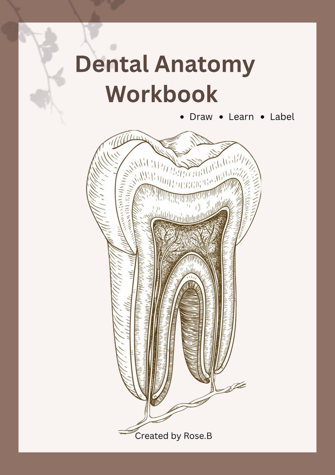 Dental Anatomy Workbook | Printable PDF | Tooth Anatomy Notes | Study ...