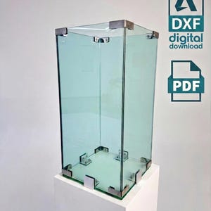 Progetto fai da te per fioriera quadrata in vetro moderna (download digitale)