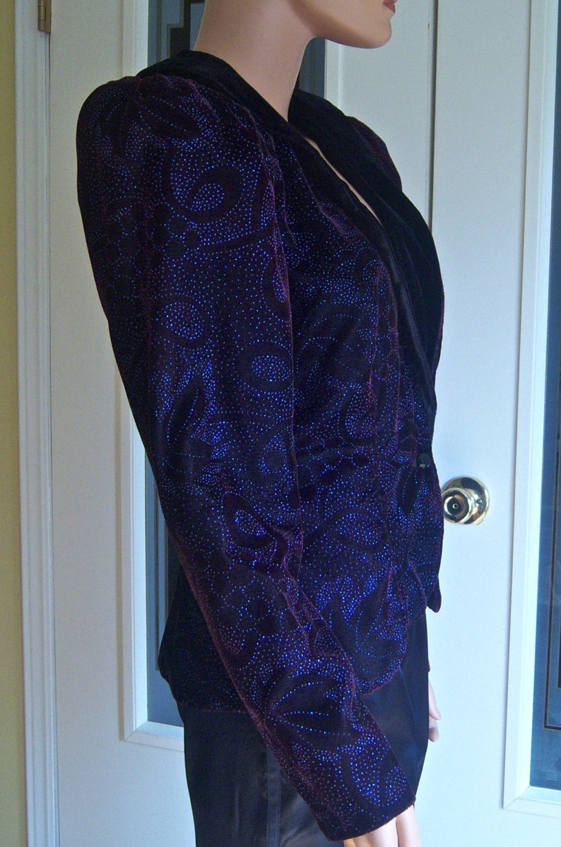 Size 8 Women/'s Vintage Scott McClintock Sportswear Dress Jacket Made in USA Circa: 1980/'s Mardi Gras Party Jacket
