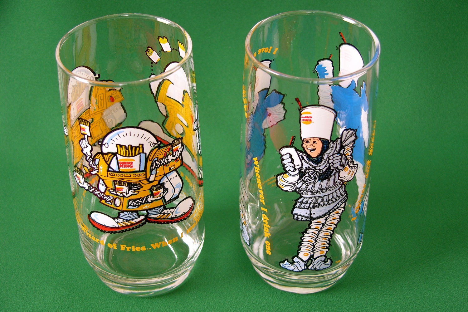 Vintage 1979 Collectable Burger King Glasses Sir ShakeALot Etsy