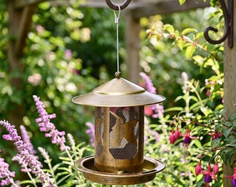 Metal Hanging Bird Feeder Hummingbird Garden Feeder Outdoor