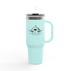 Flight Line Bee Farm - Taza térmica de viaje, 1,18 litros (40 oz)