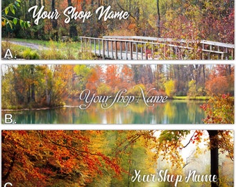 AUTUMN FALL Premade Etsy Banners-Fall Etsy Shop Cover- Autumn Etsy,Seasonal Etsy,Fall Background ,Ebay Store,Photo Fall Autumn