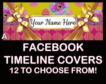 FACEBOOK TIMELINE Banners,Pre=made Facebook Banners,Social Media Banner,Timeline Covers,Colorful Facebook,DIY Facebook,Timeline Premade