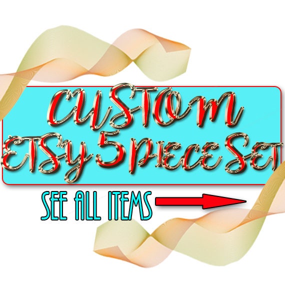 COMPLETE CUSTOM ETSY Shop package Custom Etsy Shop Package Etsy