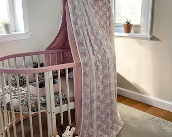 Housse de protection occultante pour lit de bébé | Tente ombragée pour nouveau-né, capot de berceau bloquant la lumière