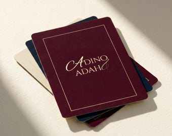 Juego de cartas personalizado para una noche familiar, regalo familiar, juego de póker personalizado, estuche de exhibición para recuerdo de boda, cartulina premium, diseño de lujo
