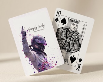 Juego de cartas de póker de Max Verstappen / Juego de cartas de póker de Red Bull / Noche de juegos de cartas de póker / Carta de póker de F1 / Carta de póker estética / Cartas de póker vintage