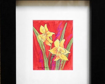 Framed Floral Art Print