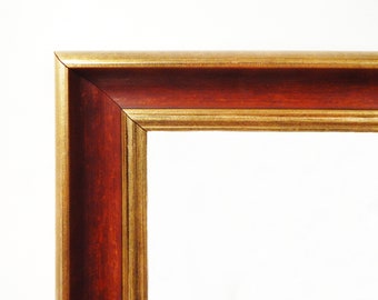 41" x 53" Gold and Burgundy Frame