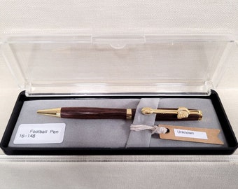 Wood and Gold Football Pen by Gene Myatt