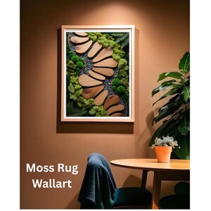 Art mural et décoration tapis mousse, maximaliste vert sauge, produit numérique