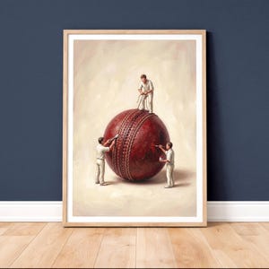 Quadri da parete a tema cricket / Regalo per appassionati di cricket / Stampa per la stanza dei ragazzi / Decorazione per la camera dei ragazzi