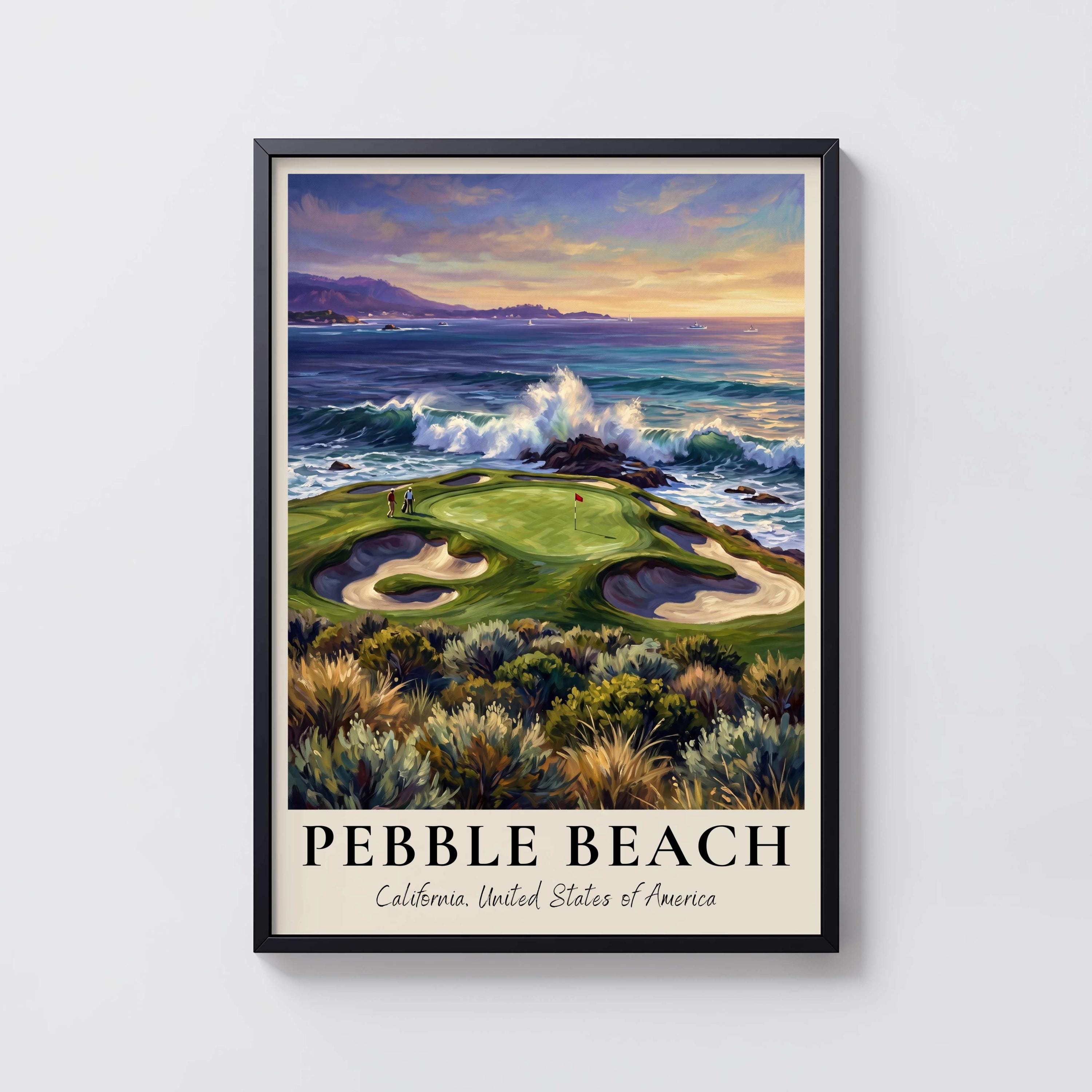 Pebble Beach Print - Etsy