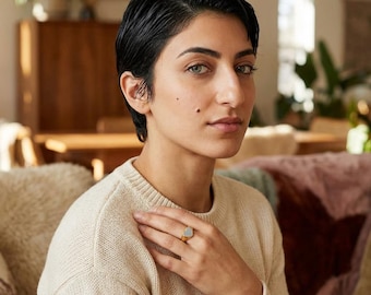 Engravable Heart Signet Ring | Stainless Steel Gold Tone