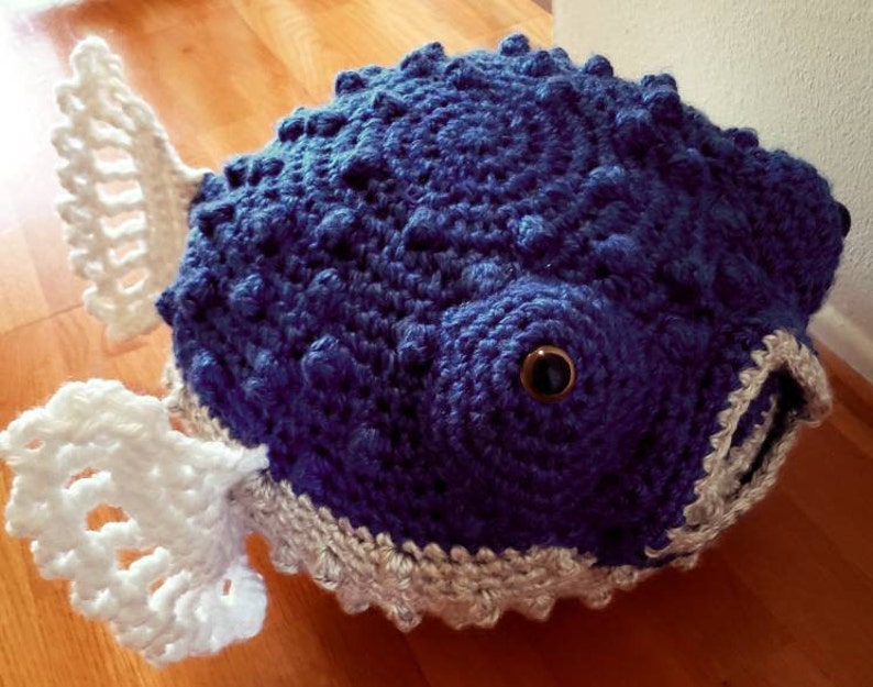 Crochet Pattern Peter the Puffer fish Pillow Amigurumi Etsy España