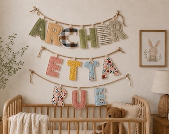 Custom Name Banner / Quilted Letters