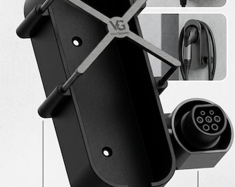Wall Mount for Audi Cupra Volkswagen Charger Garage Organization Kit Type 2 Cable Holder 3D Printed High Strength