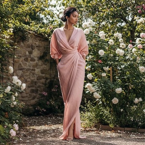 Elegante feestjurk | Jurk bruiloftsgast | Avondjurk | Formele maxi-jurk | Bruidsmeisjesjurk