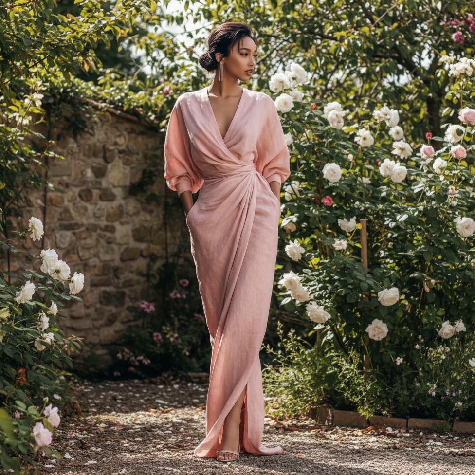 bridesmaid wrap dress australia Dark Green Romantic Wrap Dress, Bridesmaids Dress, Maxi Dress, Long Dress, Wedding Guest Dress, Formal Dress, Evening Summer Dress