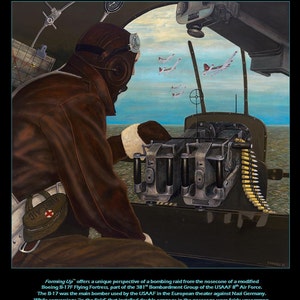 WWII Military Planes Poster of B-17 - Forming Up