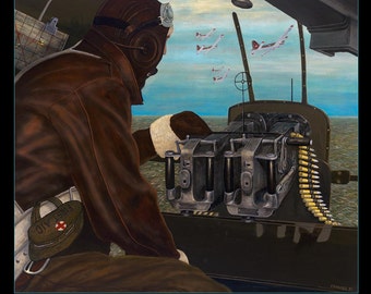 WWII Military Planes Poster of B-17 - Forming Up