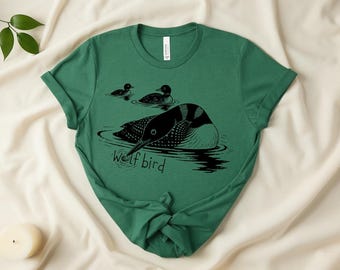 Stupid Canadian Wolf Bird Shirt, Sarcastic Animal Graphic Tee LGBT Gay Pride Gift