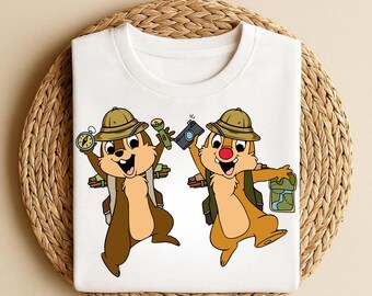 Chip and Dale Safari Shirt, Disney Double Trouble Shirt, Animal Kingdom Shirt, Disney Safari Shirt, Chip And Dale Rescue Rangers Shirt