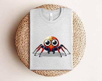 Spider-Man T-Shirt, Cute Chibi Spider Tee, Marvel Superhero Shirt, Kids Birthday Gift, Kawaii Spidey Tee, Comic Book Fan Shirt