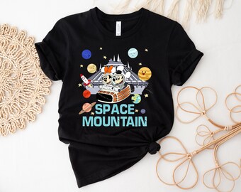 Retro Space Mountain Shirt, Magic Kingdom Vintage Space Mountain T-shirt, Mickey Mouse And Friends Tee, Disney Outfit, Disney Family Trip