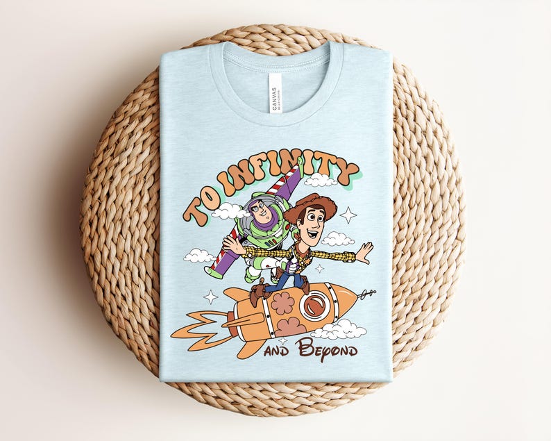Toy Story Buzz Lightyear Woody T-Shirt, To Infinity and Beyond Tee bild 11