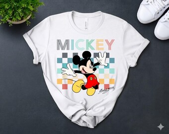 Mickey Mouse Shirt, Vintage Disney Tee, Retro Disney World, Disneyland Outfit, Classic Mickey Tee, 90s Mickey Mouse, Disney Family Vacation