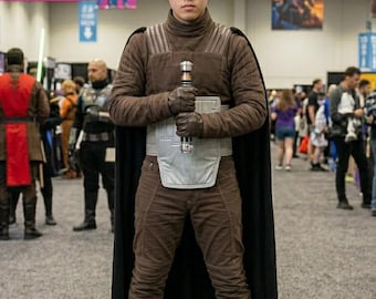 Mandalorian Brown Fliegeranzug | Din Djarin Cosplay Kostüm | Star Wars inspirierte Kopfgeldjäger Rüstung Cosplay