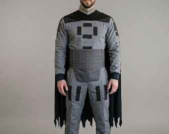 Star Wars Inspired By Beskar Armor Costume | Mandalorian Custom Bounty Hunter Cosplay Flight Suit for Men