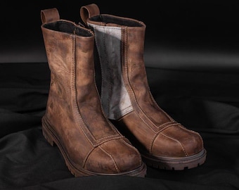 Starwars Mandalorian stiefel, Mandalorian schuhe echt Leder, Mando Schuhe, die mandalorianer Herren Schuhe, Din Djarin Stiefel für Cosplay.