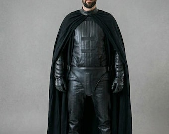 Darth Vader Inspired Cosplay Costume | Sith Lord Full Armor Outfit with Shoulder Armor, Shin Guards, Belt, Gloves, Boots & Codpiece