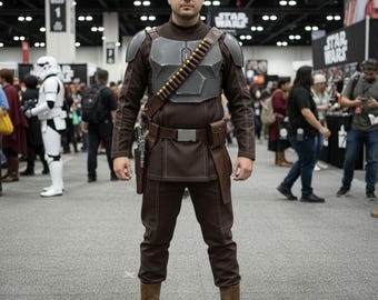 Ceinture en cuir mandhalorienne inspirée de Star Wars, ceinture Din Djarian