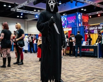 Star Wars Klassiek Scream-Style Horror Ghostface-cosplaykostuum – Set met volledige slasher-gewaad en masker