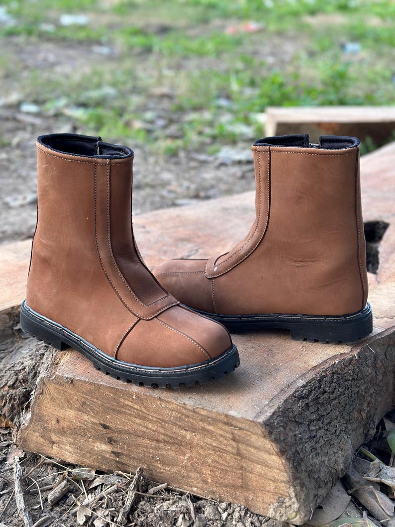 Star Wars, Mandalorian Schuhe aus echtem Leder, Mando Schuhe, die mandalorianische Herrenschuhe, Din Djarin Stiefel für Cosplay Mando Boots Bild 3