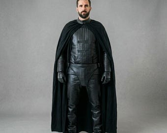 Darth Vader Inspired Cosplay Costume | Sith Lord Full Armor Outfit with Shoulder Armor, Shin Guards, Belt, Gloves, Boots & Codpiece