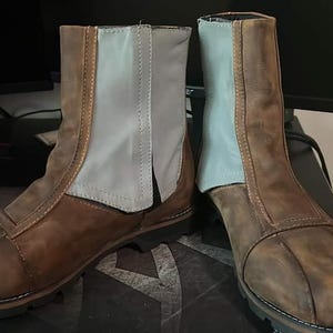 Starwars Mandalorian stiefel, Mandalorian schuhe echt Leder, Mando Schuhe, die mandalorianer Herren Schuhe, Din Djarin Stiefel für Cosplay. Bild 3