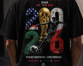 FIFA World Cup 2026 Png, Three Nations One Dream Sublimation, Soccer DTF Transfer, USA Mexico Canada Png, World Cup Trophy Png,