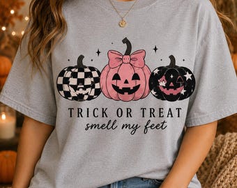 Trick Or Treat Smell My Feet Png, Halloween Pumpkin PNG, Jack O Lantern PNG, Funny Halloween Png, Halloween Sublimation Png Cute Kids